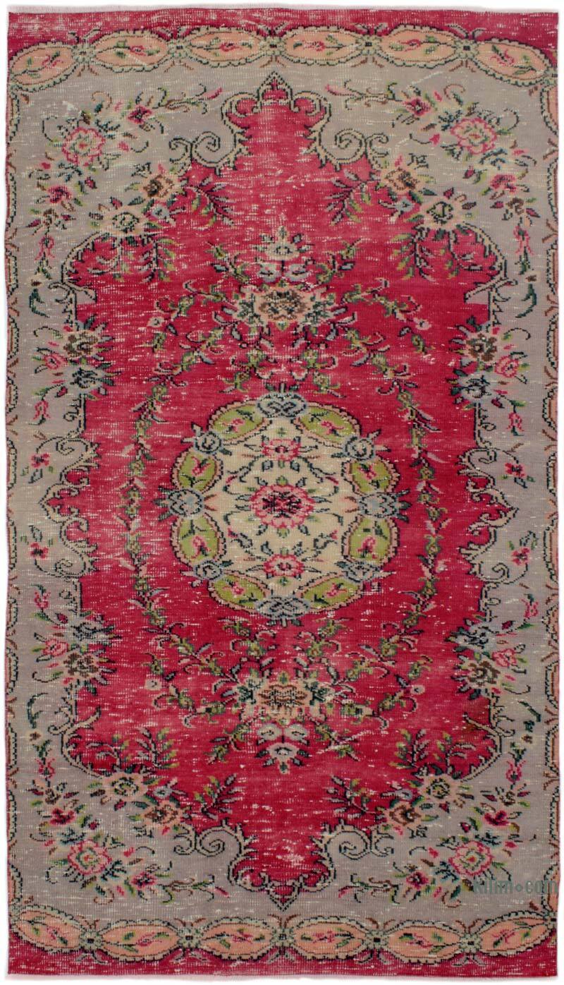 Vintage Turkish Hand-Knotted Rug - 4' 7" x 8' 8" (55" x 104") - K0076670