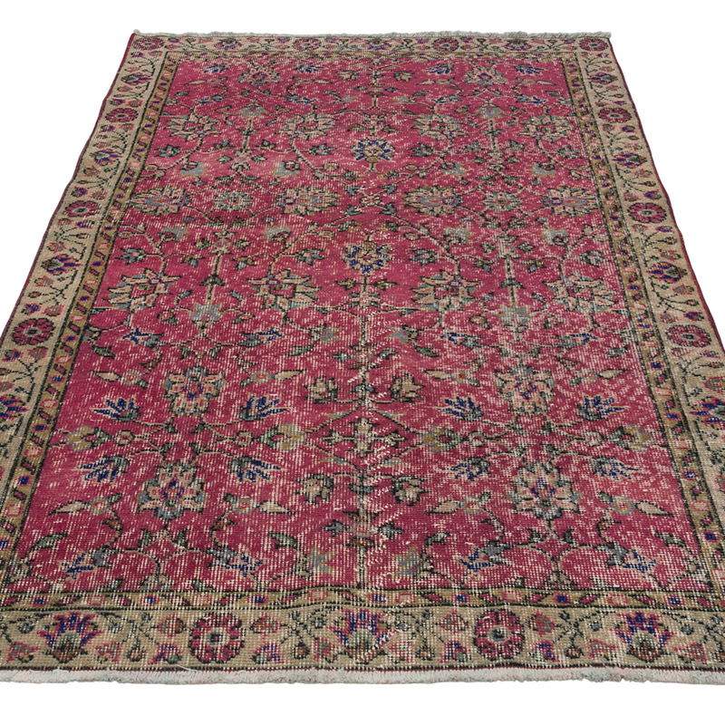 Vintage Turkish Hand-Knotted Rug - 3' 5" x 6' 4" (41" x 76") - K0076671