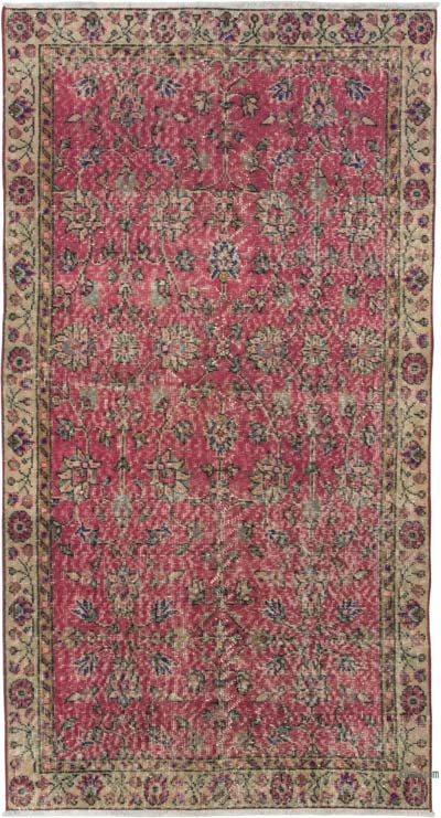 El Dokuma Vintage Halı - 105 cm x 194 cm