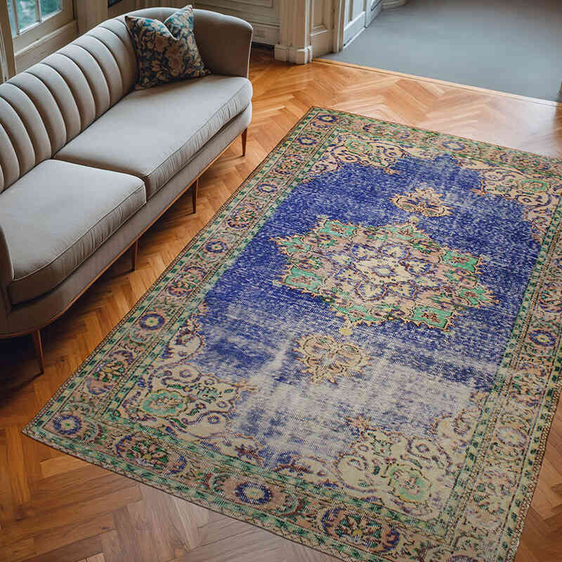 El Dokuma Vintage Halı - 190 cm x 280 cm - K0076672