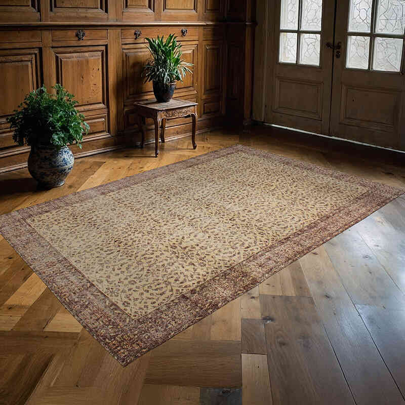 El Dokuma Vintage Halı - 170 cm x 265 cm - K0076673