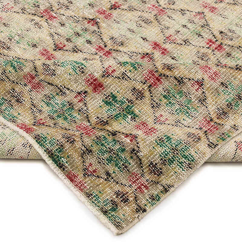 El Dokuma Vintage Halı - 183 cm x 200 cm - K0076674