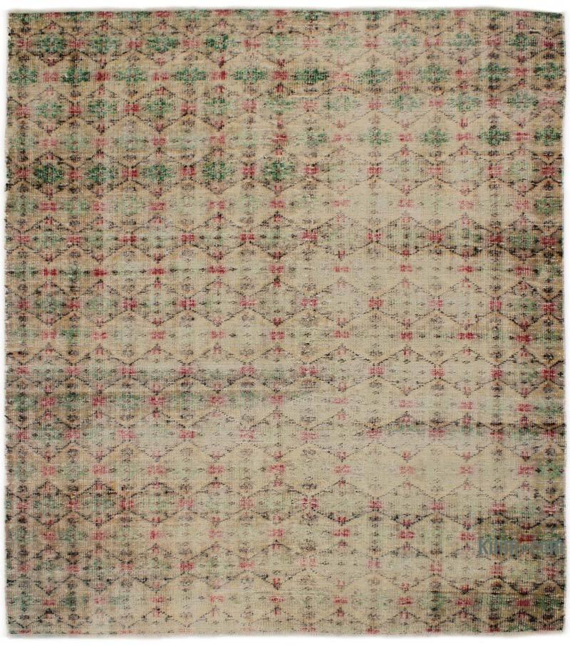 El Dokuma Vintage Halı - 183 cm x 200 cm - K0076674
