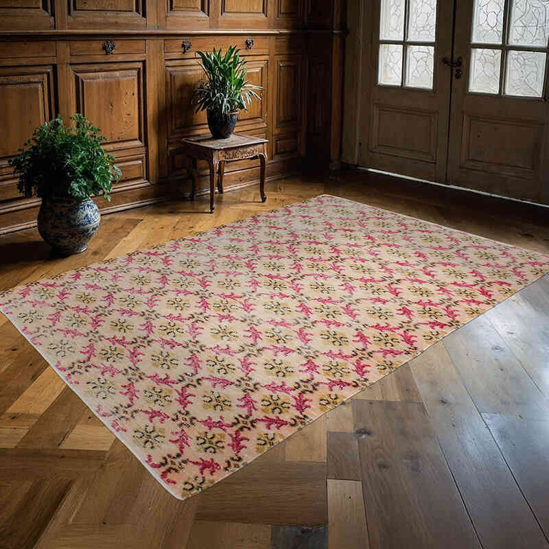El Dokuma Vintage Halı - 150 cm x 224 cm - K0076675
