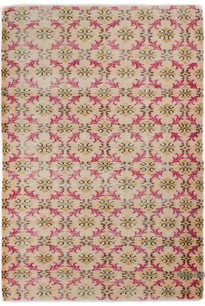 Vintage Turkish Hand-Knotted Rug - 4' 11" x 7' 4" (59" x 88")