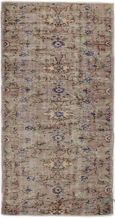 Vintage Turkish Hand-Knotted Rug - 3' 3" x 6' 7" (39" x 79")