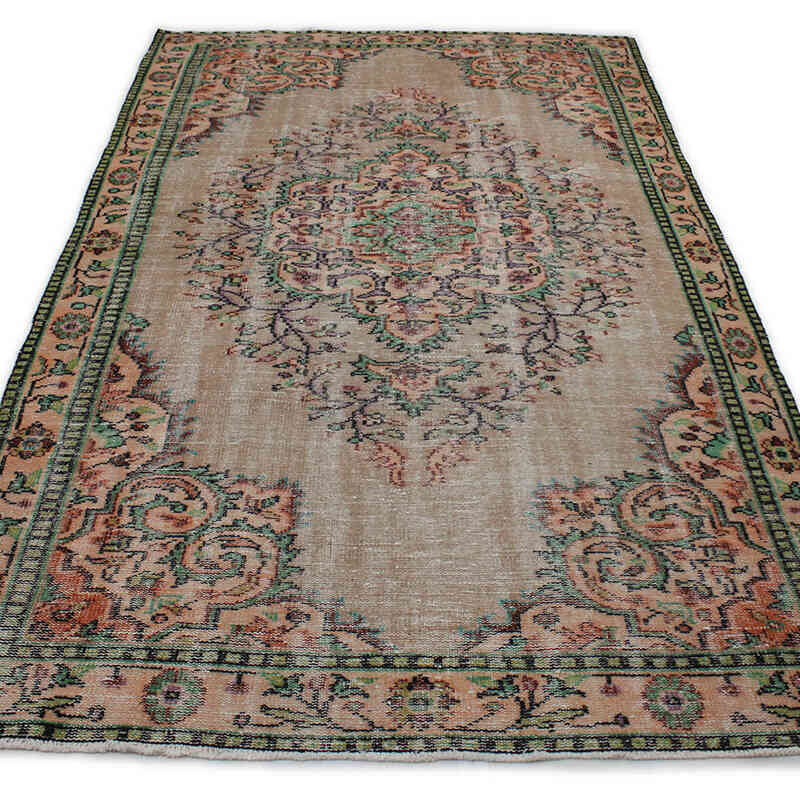 Alfombra Vintage Turca Anudada a Mano - 165 cm x 290 cm - K0076678