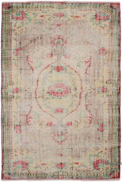 Vintage Turkish Hand-Knotted Rug - 6' 1" x 9' 4" (73" x 112")