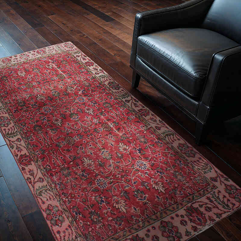 Vintage Turkish Hand-Knotted Rug - 3' 5" x 6' 6" (41" x 78") - K0076682