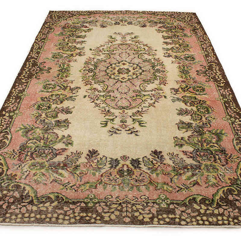 Vintage Turkish Hand-Knotted Rug - 6'  x 9' 8" (72" x 116") - K0076684
