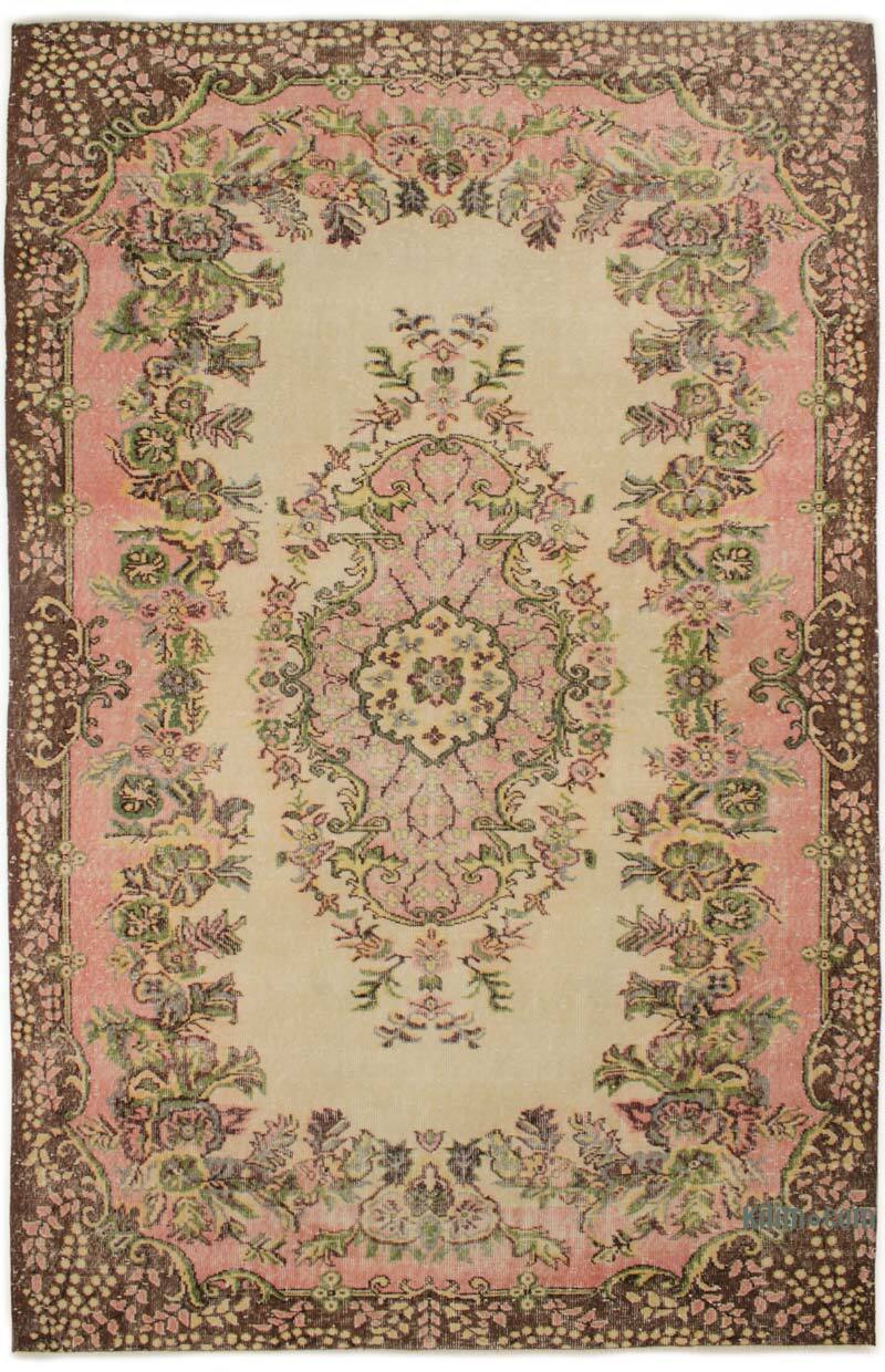 Vintage Turkish Hand-Knotted Rug - 6'  x 9' 8" (72" x 116") - K0076684