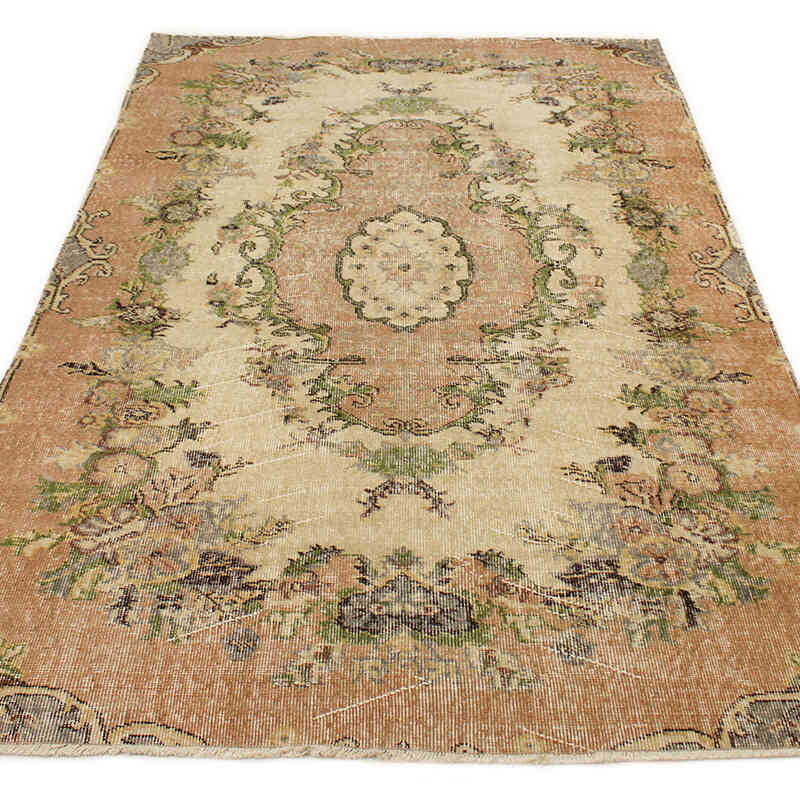 El Dokuma Vintage Halı - 141 cm x 234 cm - K0076686