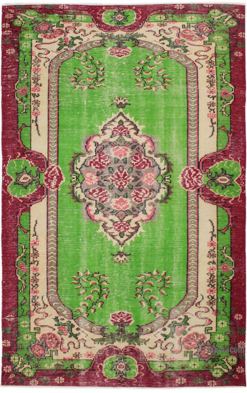 Alfombra Vintage Turca Anudada a Mano - 150 cm x 240 cm - K0076691