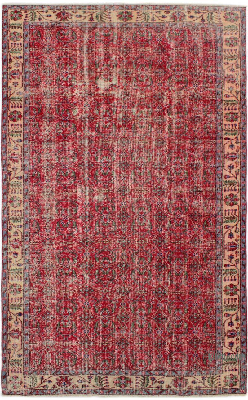 Vintage Turkish Hand-Knotted Rug - 5' 5" x 8' 11" (65" x 107") - K0076692