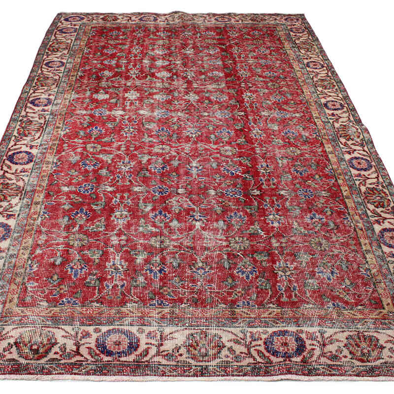 El Dokuma Vintage Halı - 170 cm x 284 cm - K0076697