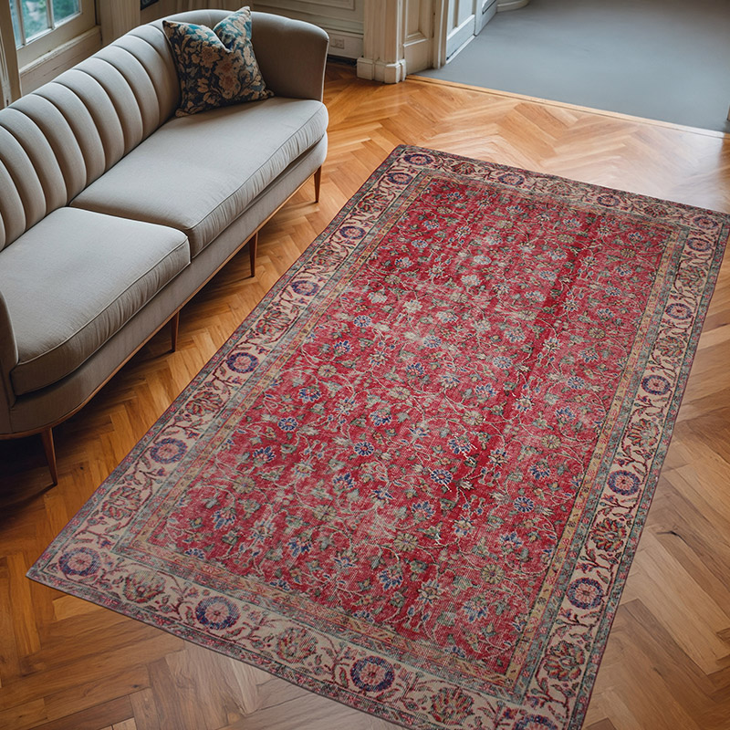 El Dokuma Vintage Halı - 170 cm x 284 cm - K0076697
