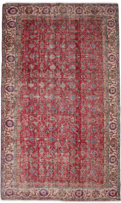 Vintage Turkish Hand-Knotted Rug - 5' 7" x 9' 4" (67" x 112")