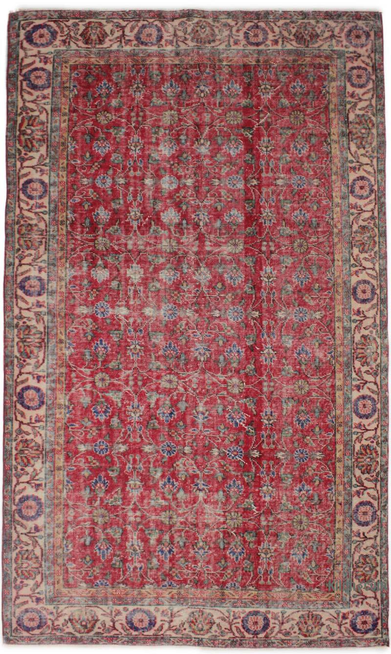 El Dokuma Vintage Halı - 170 cm x 284 cm - K0076697