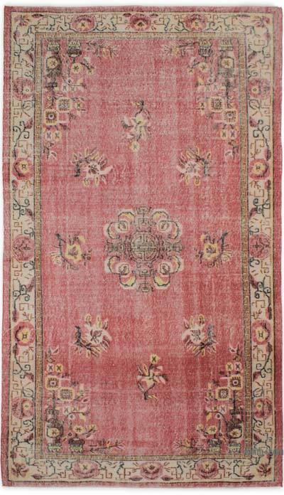 Vintage Turkish Hand-Knotted Rug - 5' 4" x 9' 5" (64" x 113")