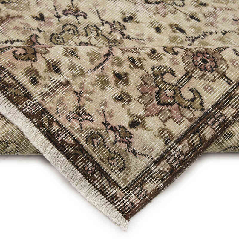 Alfombra Vintage Turca Anudada a Mano - 137 cm x 243 cm - K0076700