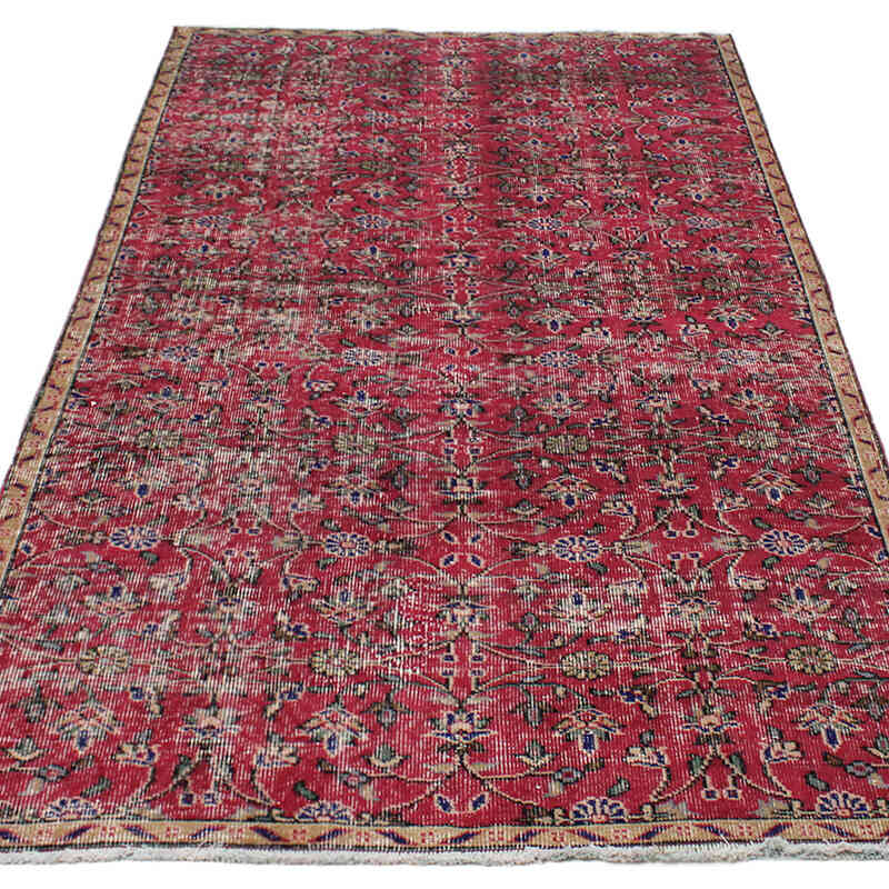 El Dokuma Vintage Halı - 127 cm x 232 cm - K0076701
