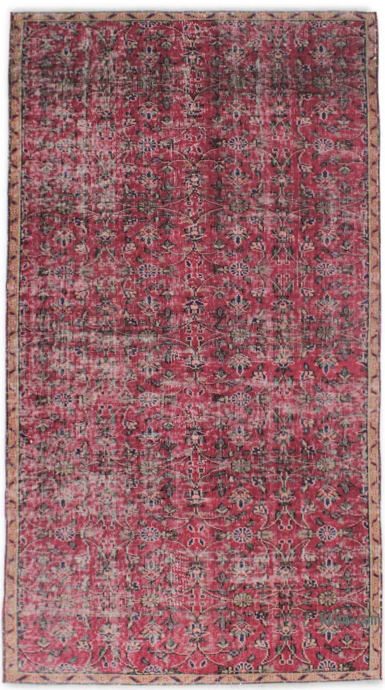 El Dokuma Vintage Halı - 127 cm x 232 cm - K0076701