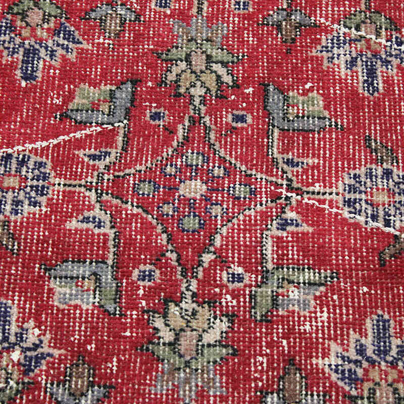 Alfombra Vintage Turca Anudada a Mano - 132 cm x 241 cm - K0076703