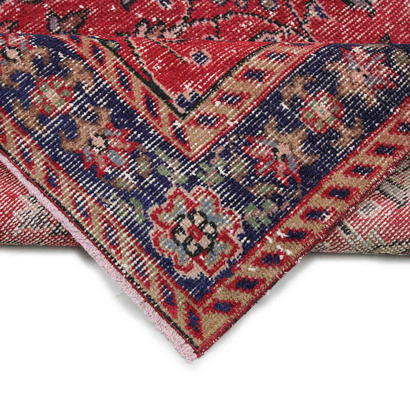 Alfombra Vintage Turca Anudada a Mano - 132 cm x 241 cm - K0076703