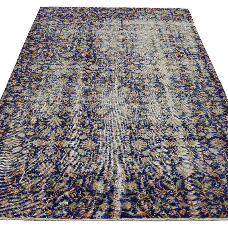 Vintage Turkish Hand-Knotted Rug - 4' 11" x 8' 3" (59" x 99") - K0076705