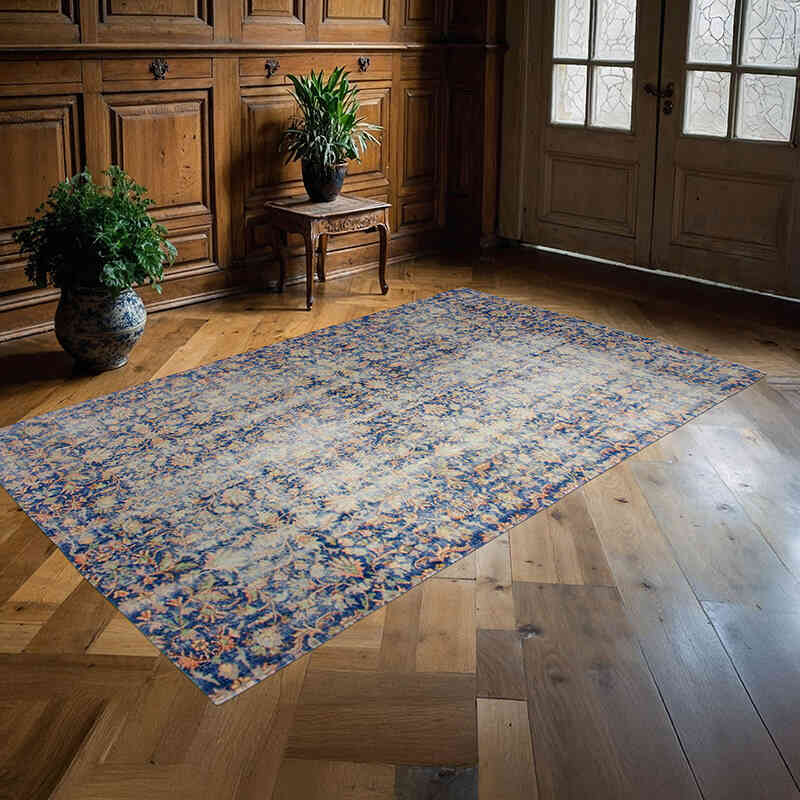 Vintage Turkish Hand-Knotted Rug - 4' 11" x 8' 3" (59" x 99") - K0076705