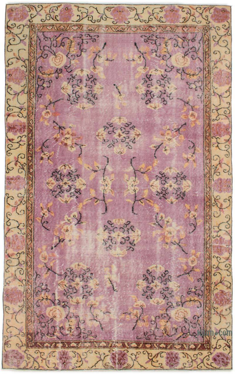 Alfombra Vintage Turca Anudada a Mano - 162 cm x 263 cm - K0076706