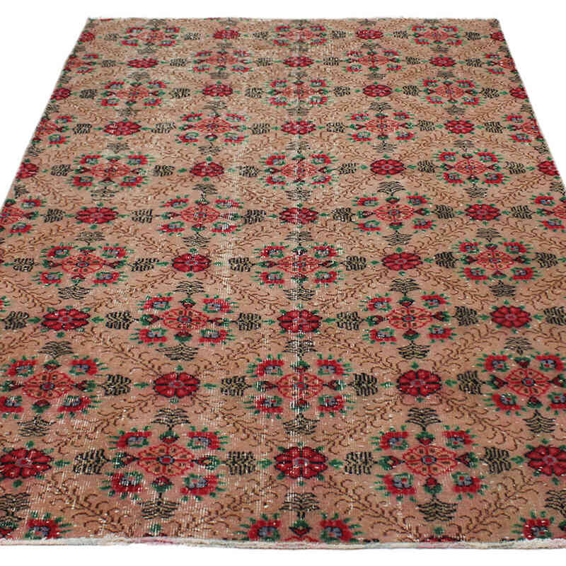 Alfombra Vintage Turca Anudada a Mano - 150 cm x 233 cm - K0076707