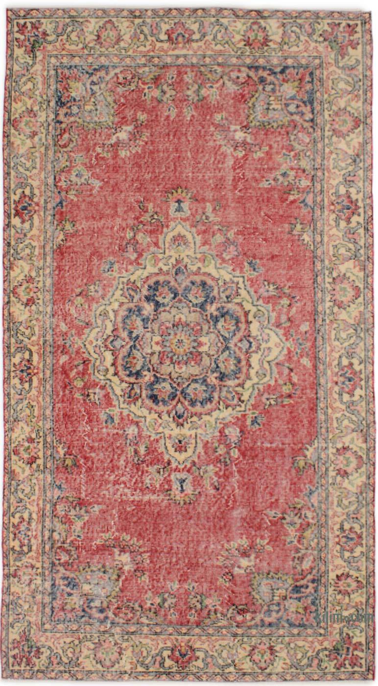 Vintage Turkish Hand-Knotted Rug - 4' 2" x 7' 8" (50" x 92") - K0076708
