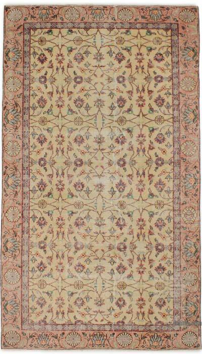 Vintage Turkish Hand-Knotted Rug - 4' 7" x 8' 2" (55" x 98")