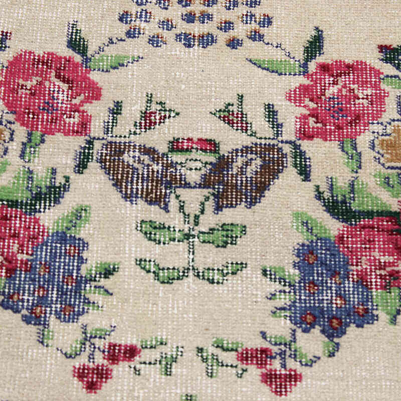Alfombra Vintage Turca Anudada a Mano - 145 cm x 247 cm - K0076710
