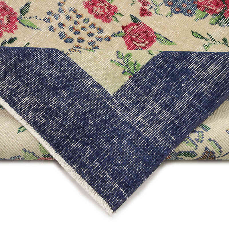 Alfombra Vintage Turca Anudada a Mano - 145 cm x 247 cm - K0076710