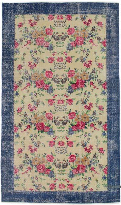 Vintage Turkish Hand-Knotted Rug - 4' 9" x 8' 1" (57" x 97")