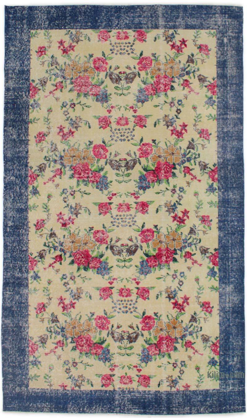 Alfombra Vintage Turca Anudada a Mano - 145 cm x 247 cm - K0076710