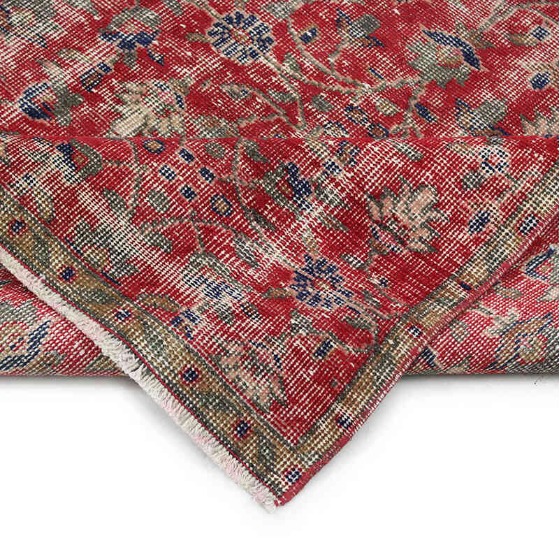 Alfombra Vintage Turca Anudada a Mano - 127 cm x 230 cm - K0076711
