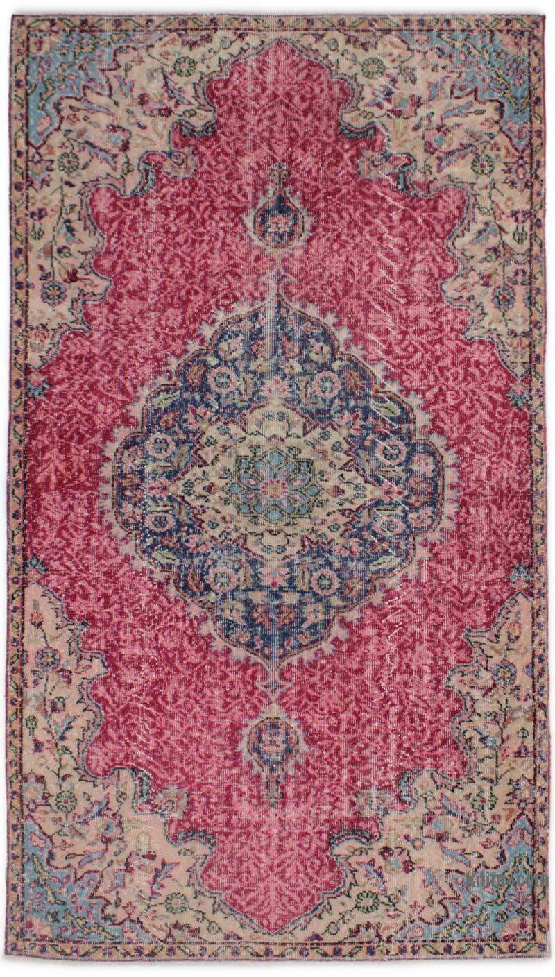 Alfombra Vintage Turca Anudada a Mano - 137 cm x 242 cm - K0076712