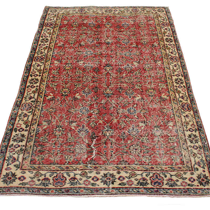 Vintage Turkish Hand-Knotted Rug - 3' 7" x 6' 9" (43" x 81") - K0076713