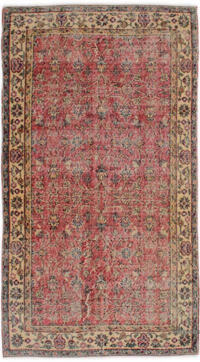 El Dokuma Vintage Halı - 110 cm x 205 cm