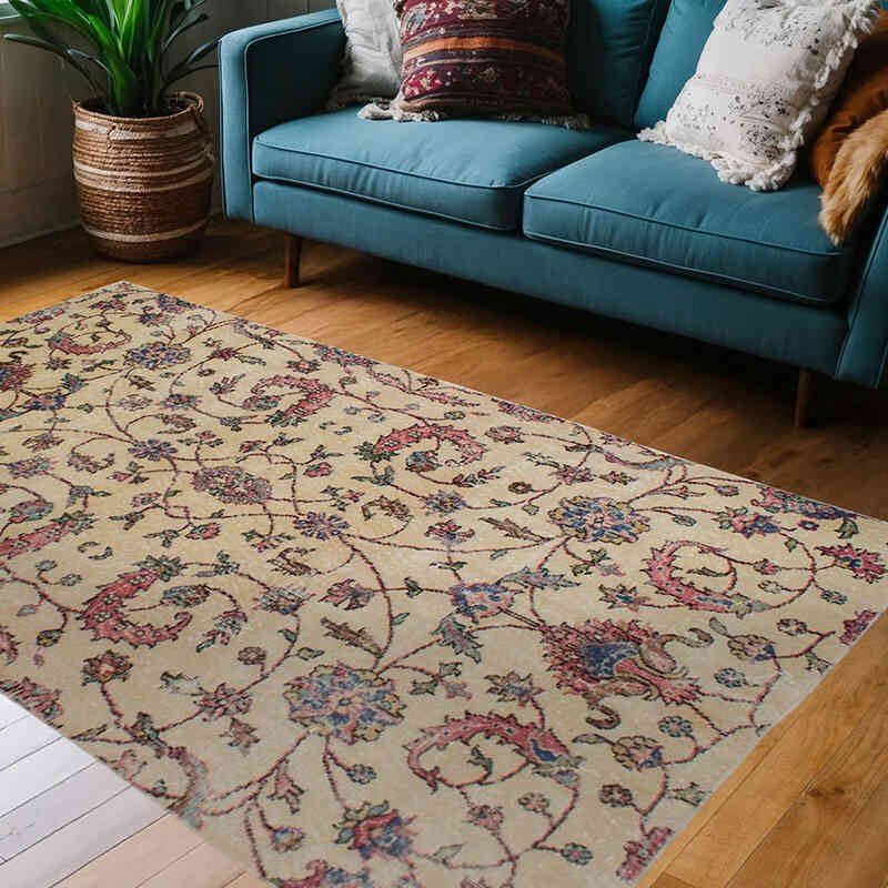 El Dokuma Vintage Halı - 132 cm x 220 cm - K0076718