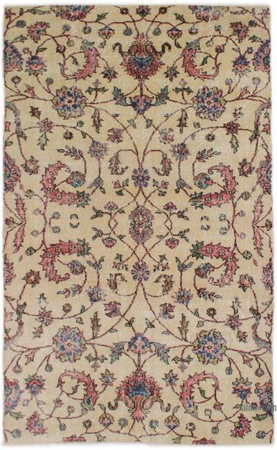 Vintage Turkish Hand-Knotted Rug - 4' 4" x 7' 3" (52" x 87")