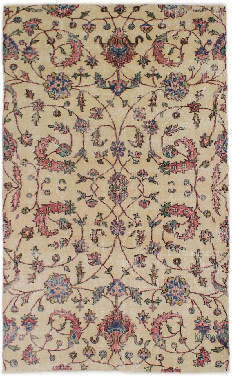 El Dokuma Vintage Halı - 132 cm x 220 cm - K0076718
