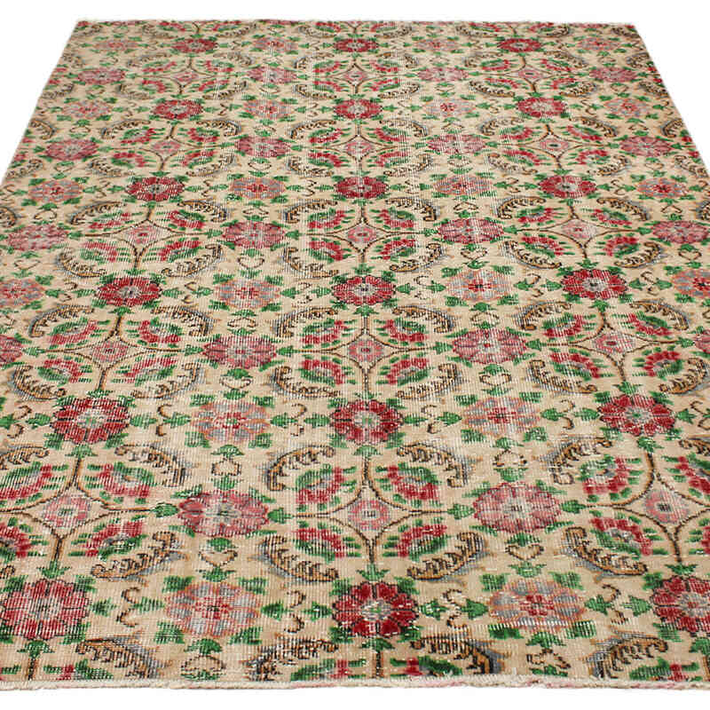 Alfombra Vintage Turca Anudada a Mano - 166 cm x 232 cm - K0076719