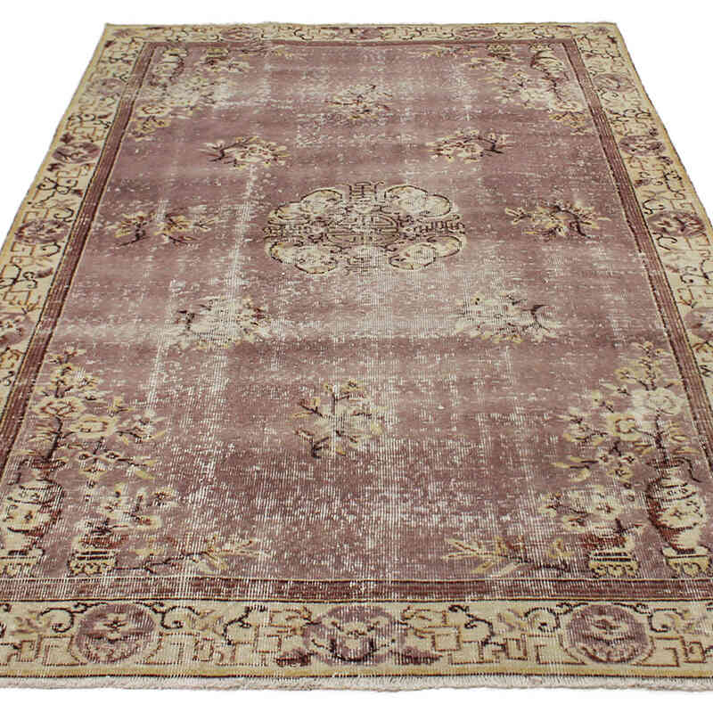 Vintage Turkish Hand-Knotted Rug - 5' 2" x 7' 11" (62" x 95") - K0076720