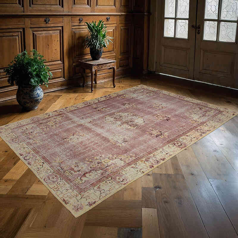 Vintage Turkish Hand-Knotted Rug - 5' 2" x 7' 11" (62" x 95") - K0076720