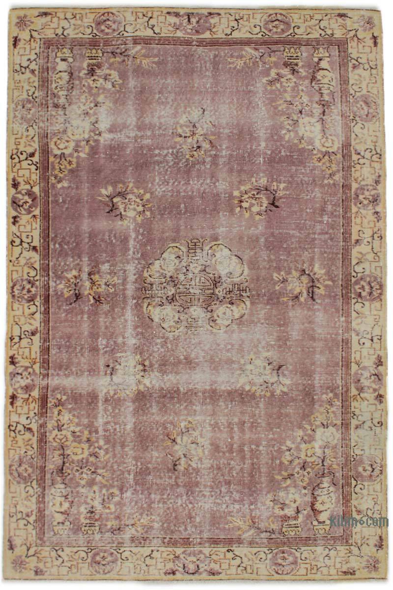 Vintage Turkish Hand-Knotted Rug - 5' 2" x 7' 11" (62" x 95") - K0076720
