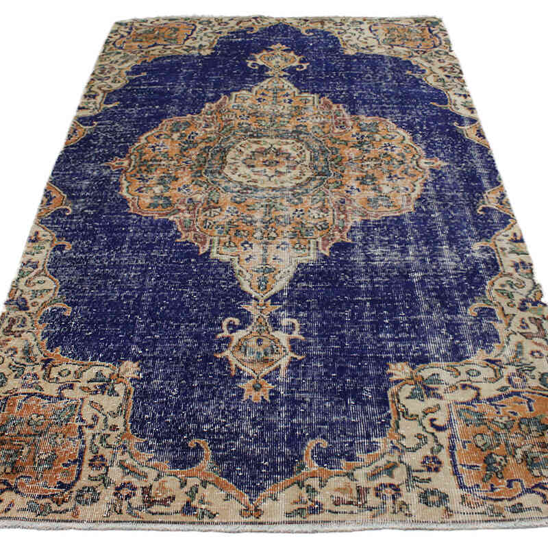 El Dokuma Vintage Halı - 140 cm x 260 cm - K0076721